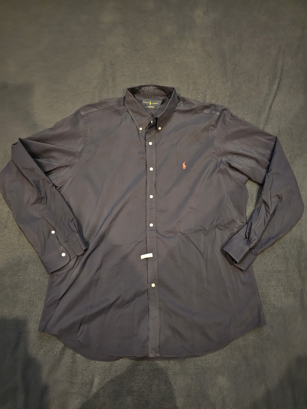 Polo by Ralph Lauren Men’s Navy Classic Fit Performance Button-Down Shirt